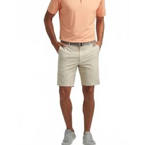 NEW PETER MILLAR shackleford hybrid short in sand